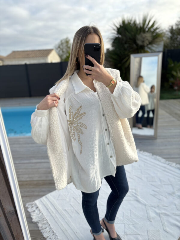 IMG_2688 Chemise en gaz de coton broderie palmier