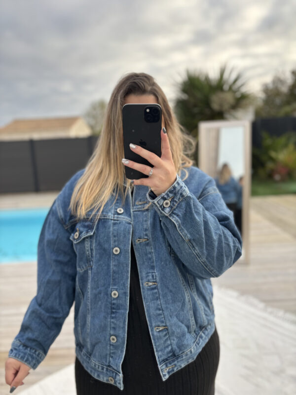 Veste en jean over size