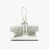 Sac Pochette disponible en cuir irisé argent ou marron