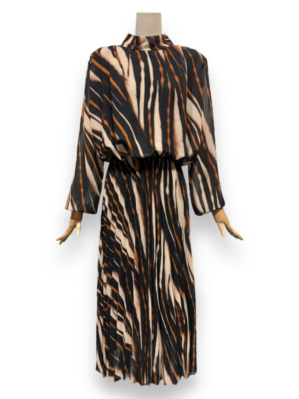 Robe longue imprimé à épaulettes