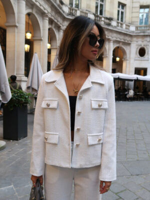 Veste Tweed blanche