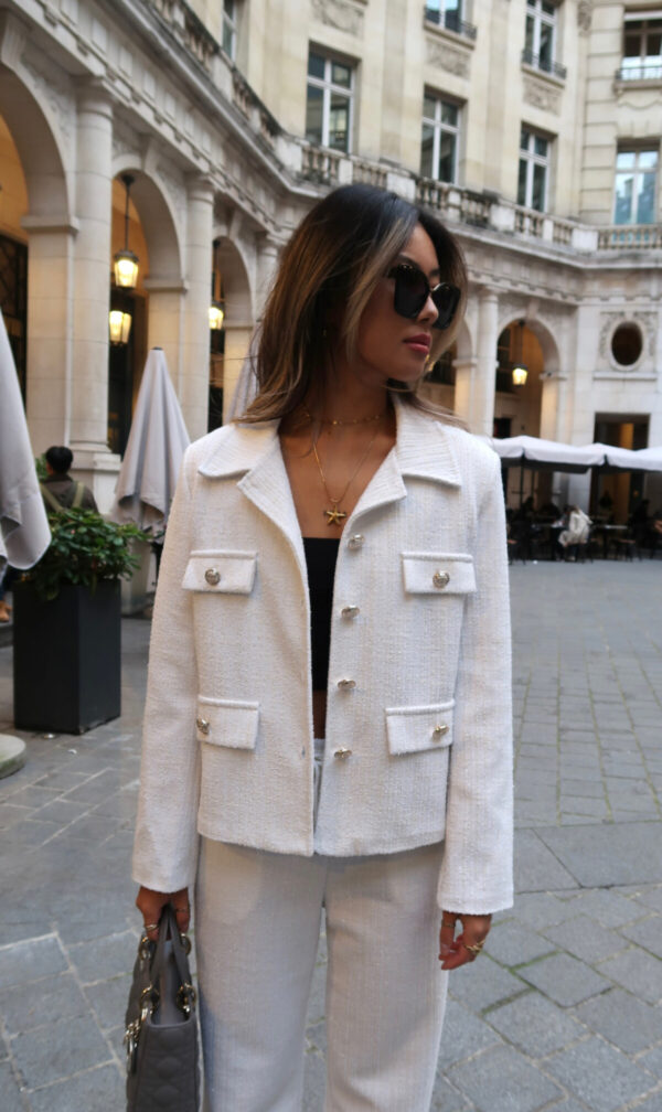 Veste Tweed blanche