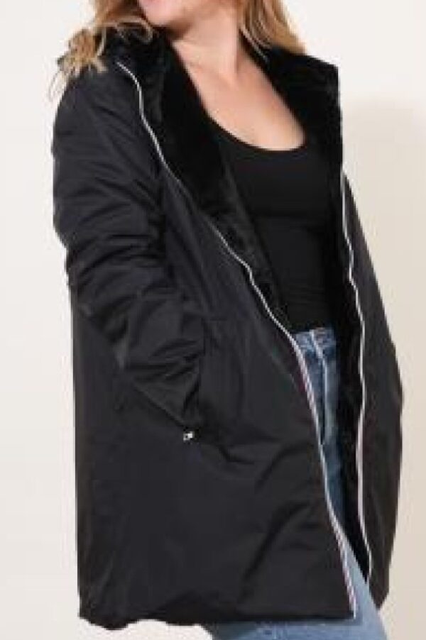melrose-parka-reversible-fourree-mi-longue-grande-taille_noir_66edc2bb53139 Parka Réversible noire coté imperméable et coté fourrure grande taille