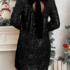 robe-paillettes-soiree_noir_6723ac98b504d Robe de fête paillettes avec nœud a nouer