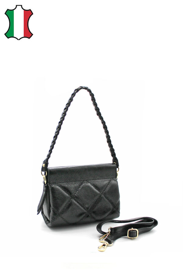 Petit sac à main en cuir Métallisé