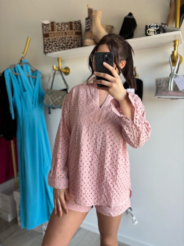 Ensemble short coton leger