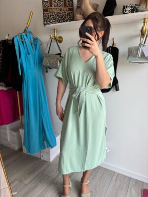 Robe longue avec fente