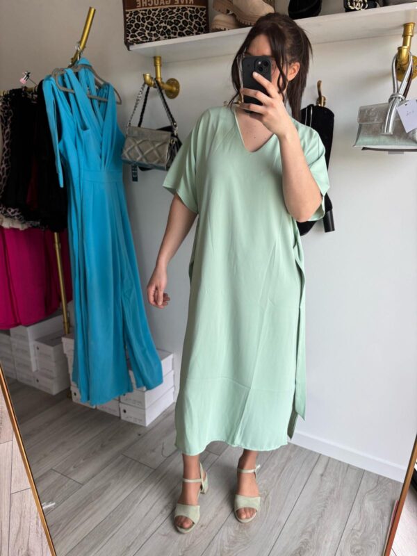 Robe longue avec fente