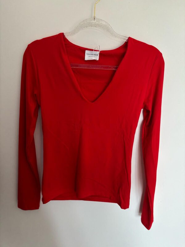 Tee shirt manche longue a col V