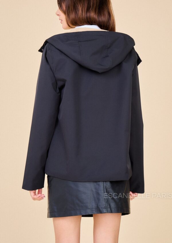 Parka courte réversible