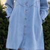 Robe chemise en jean