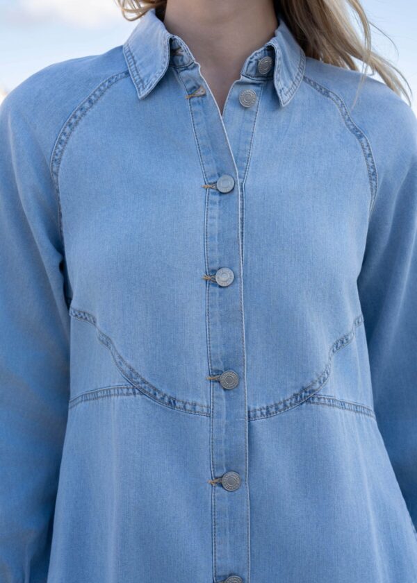 Robe chemise en jean