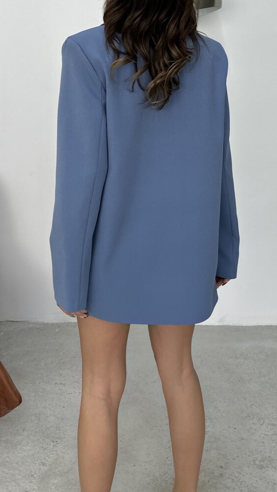 Veste blazer overzise bleu ciel