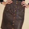 Jupe simili cuir