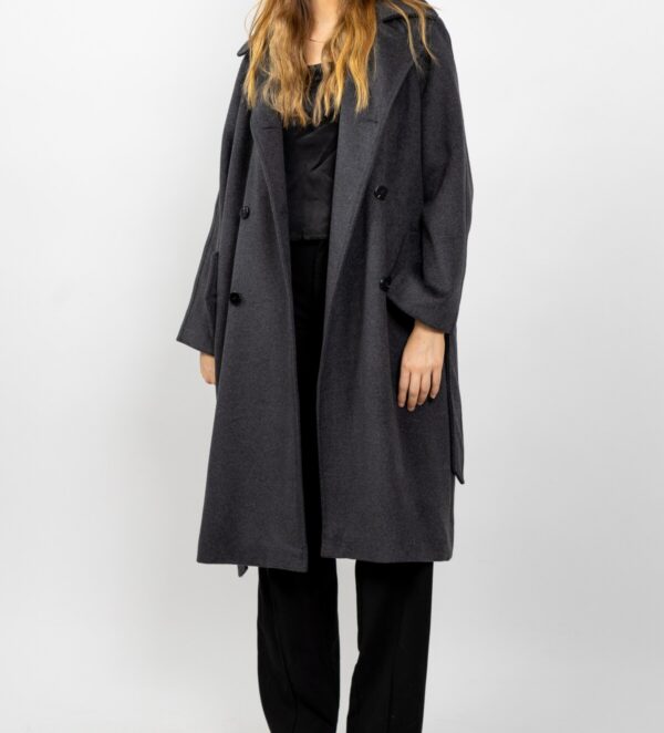 Manteau trench gris