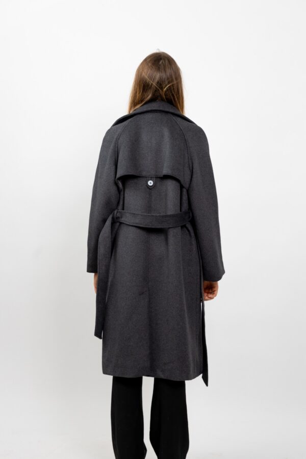 Manteau trench gris