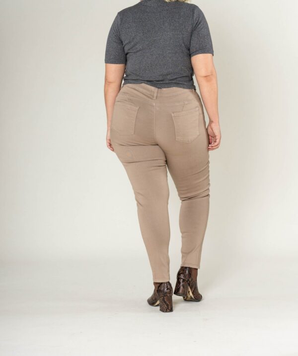 Slim push up ,taille haute, stretch ,couleur taupe