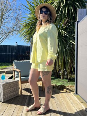 Ensemble chemise et short femme